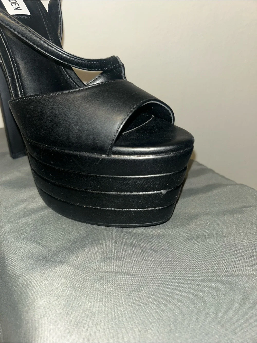NEW Steve Madden Black Platform High Heel Stilettos Sz 8